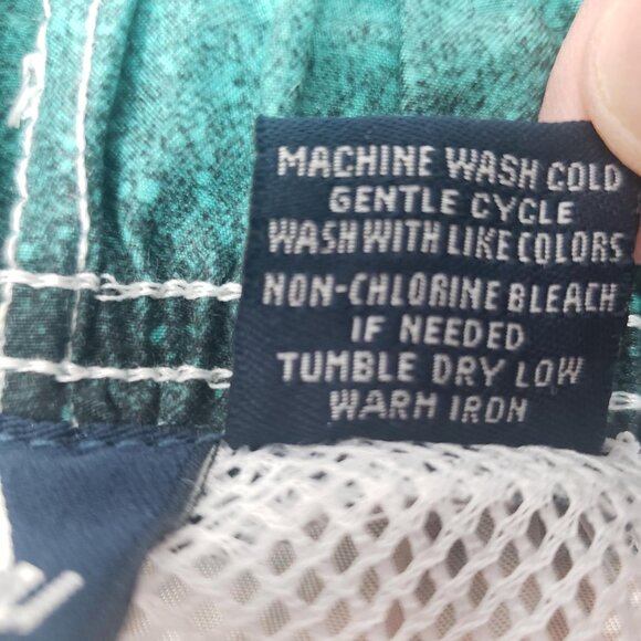 Kanu Surf Men's Swim Trunks Black/Aqua/ Orange L - Large Pockets ~ NWT / A157 - Picture 8 of 8